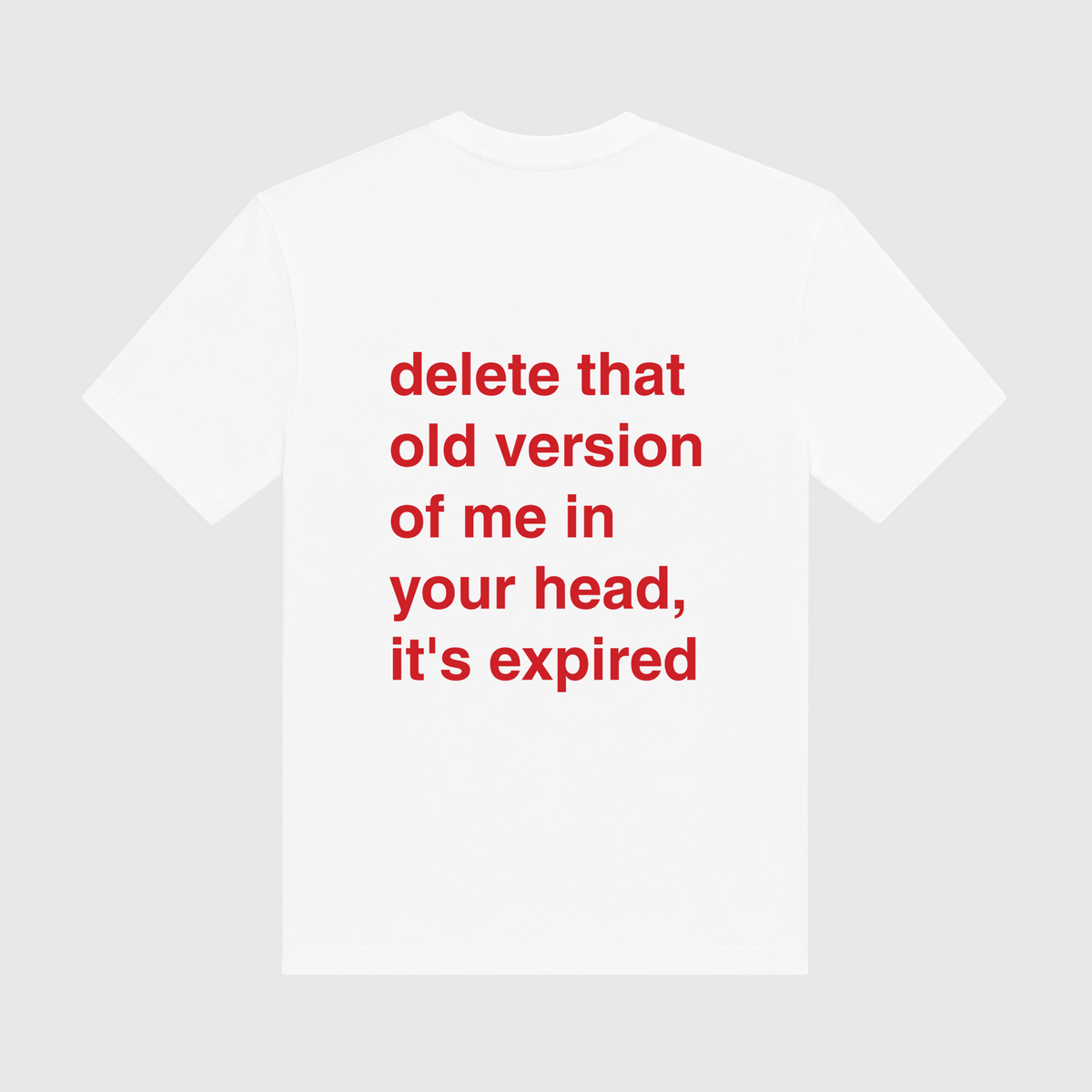 Delete That Old Version Of Me In Your Head It's Expired White T-Shirt